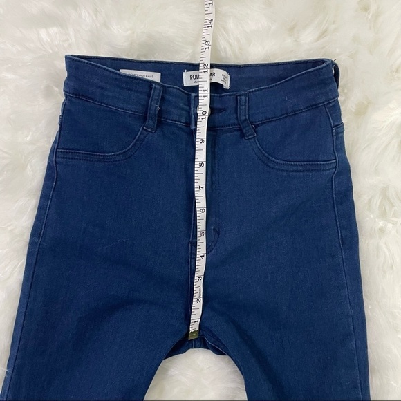 Pull&bear Dark Wash "Skinny High Waist" Jeans Size 4 - Picture 5 of 7